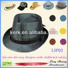 2013 новых участник шляпы, пользовательские 100% натуральной бумаги соломенной шляпе партии шляпу бумагу партии шляпу, LSP03